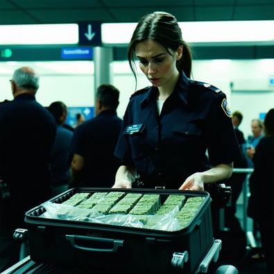 British Passenger Arrested at KIA with 17.72kg Cannabis