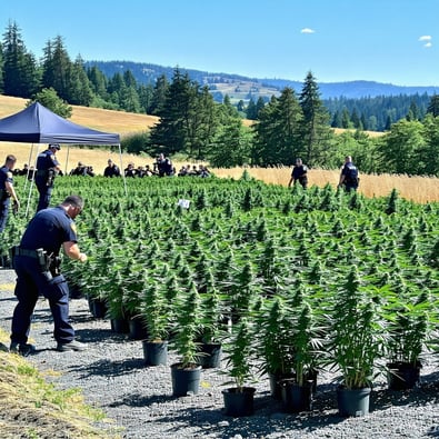 Eagle Point Illegal Marijuana Bust Today