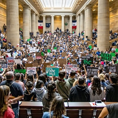 Hundreds of Texans pack public hearing on bill to ban THC consumables