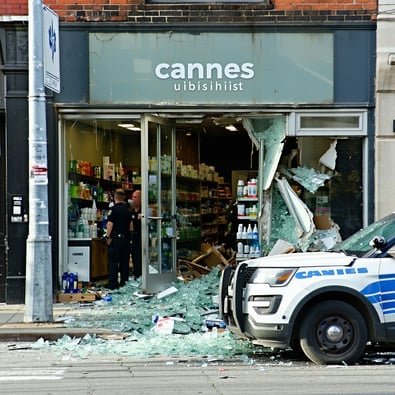 Cannabis dispensary damaged in smash and grab on North Side
