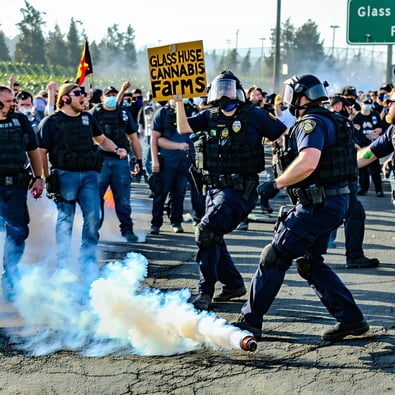 California Professor Allegedly Attacks ICE with Tear Gas