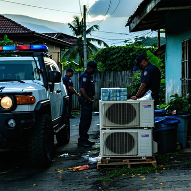 Trio detained for larceny, cannabis possession