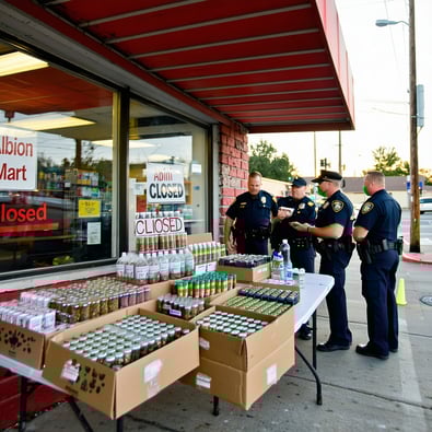 Downtown Albion Smoke Shop Closed for Illegal Sales
