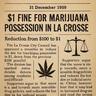 $1 Fine for Marijuana Possession in La Crosse!
