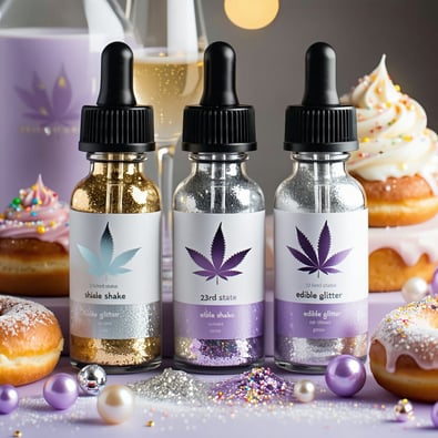 Cannabis-Infused Edible Glitters