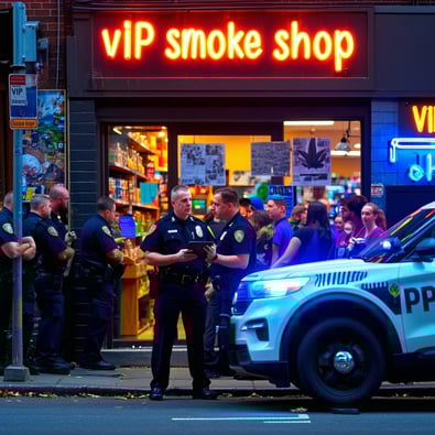 Police: 2 charged, accused of trafficking marijuana at VIP Smoke Shop in Newtown